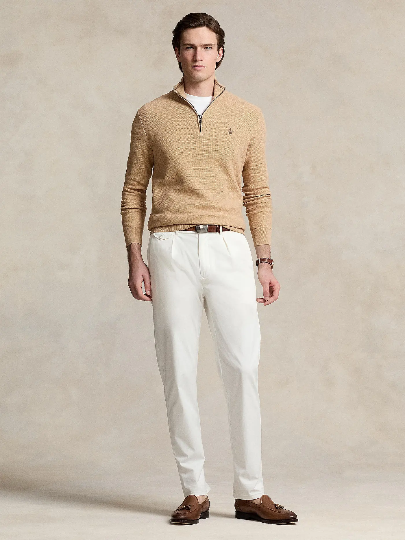 POLO RALPH LAUREN | Troyer Pullover | camel